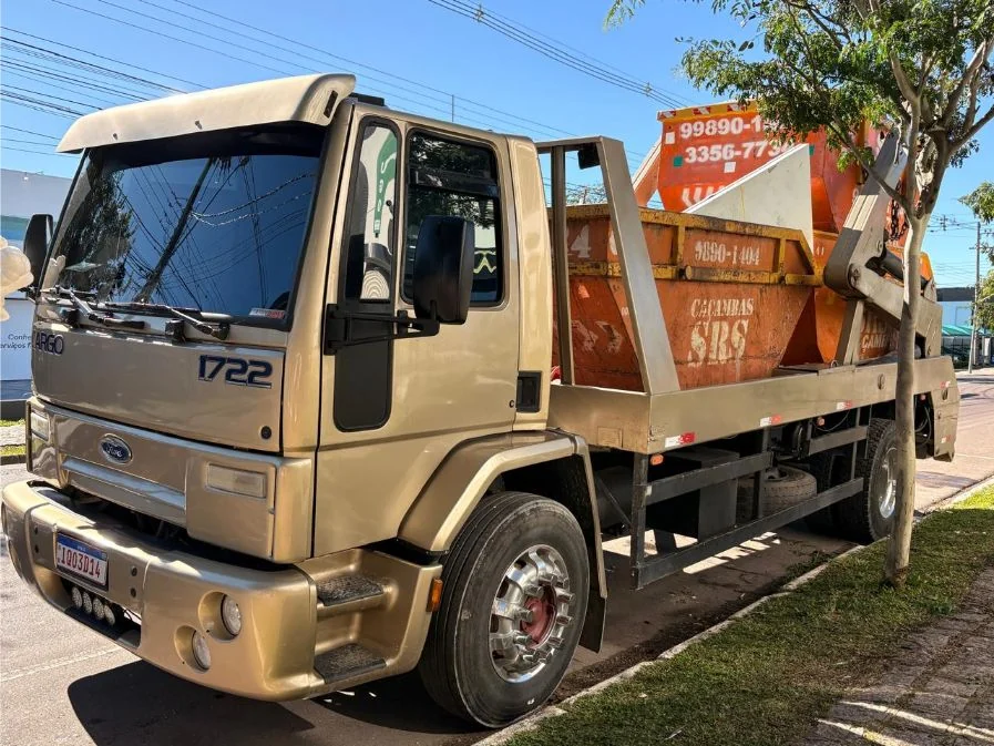 Caçamba para obra residencial em Curitiba — SRS Caçambas